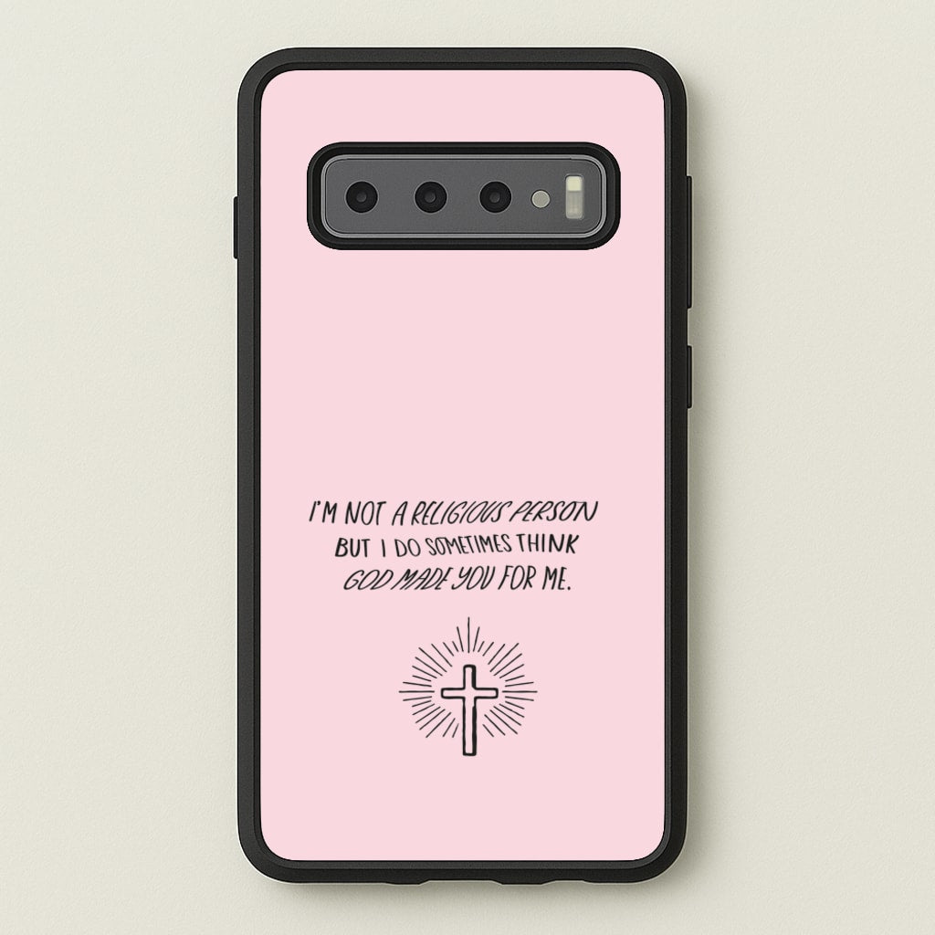 I'm Not A Religious Person - BookTok Phone Case for Galaxy S10