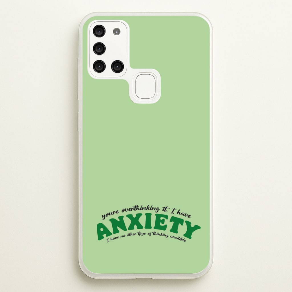 You're Overthinking It - BookTok Phone Case for Galaxy A21s
