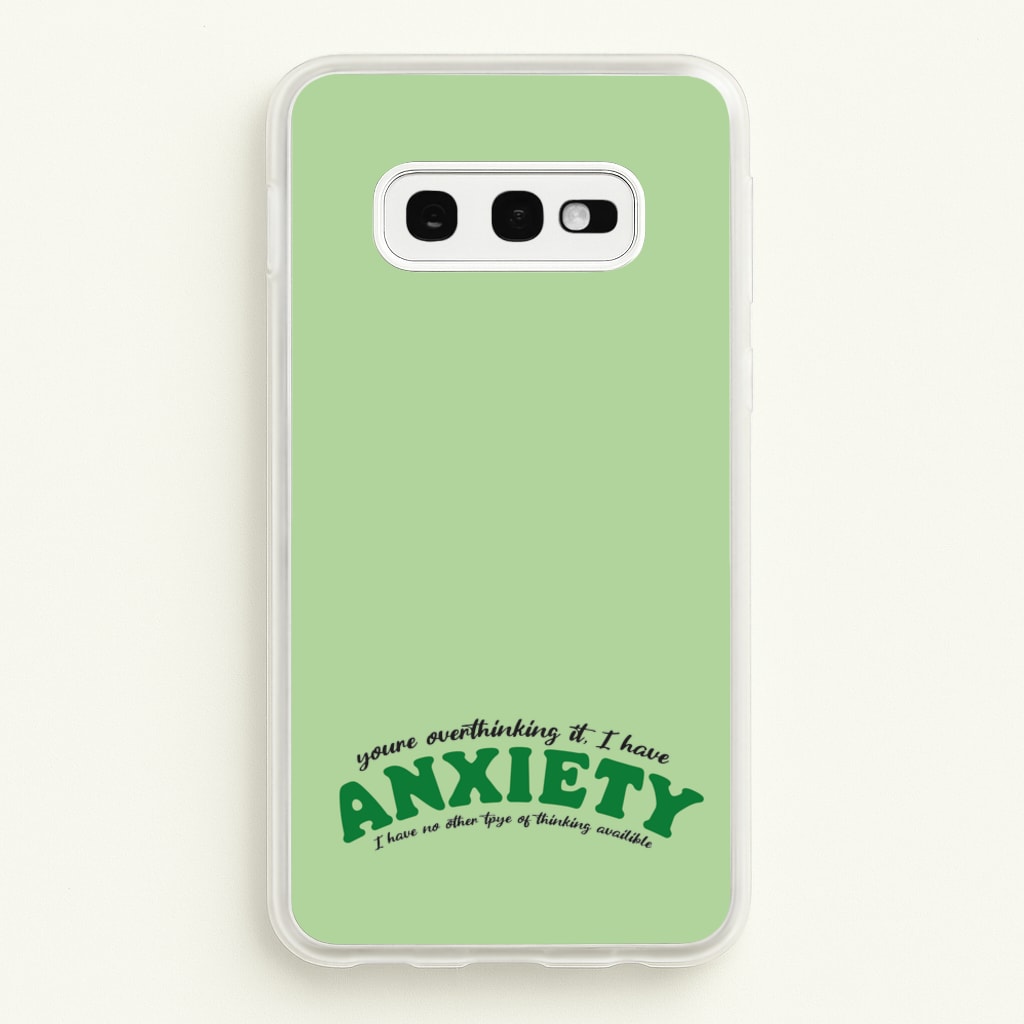 You're Overthinking It - BookTok Phone Case for Galaxy S10e