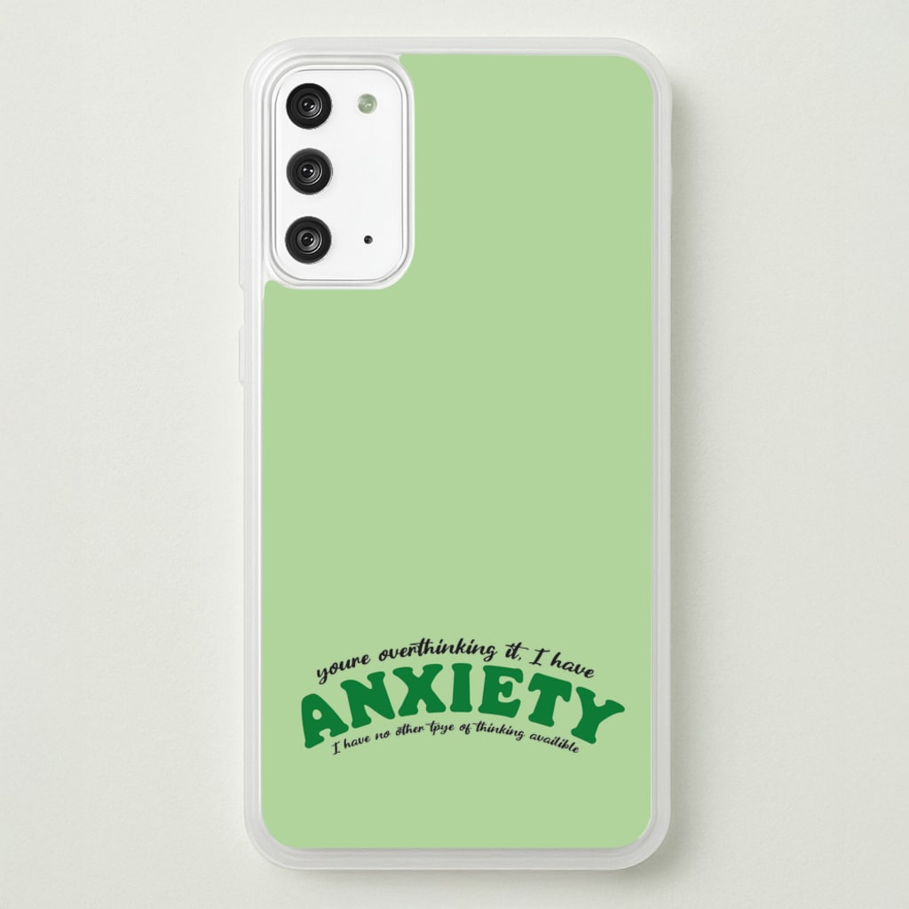 You're Overthinking It - BookTok Phone Case for Galaxy Note 20