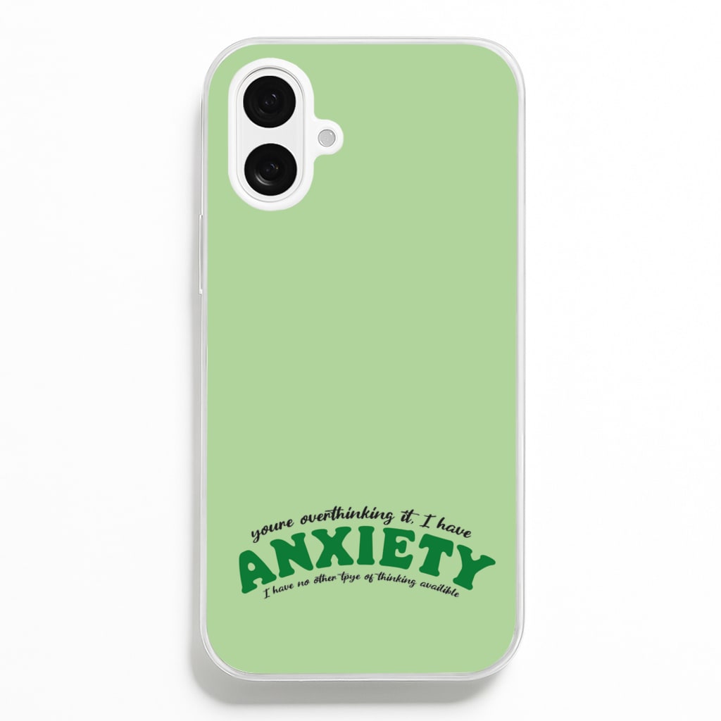 You're Overthinking It - BookTok Phone Case for iPhone 16 Plus
