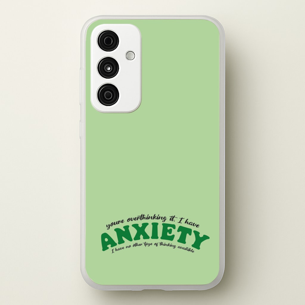 You're Overthinking It - BookTok Phone Case for Galaxy A35
