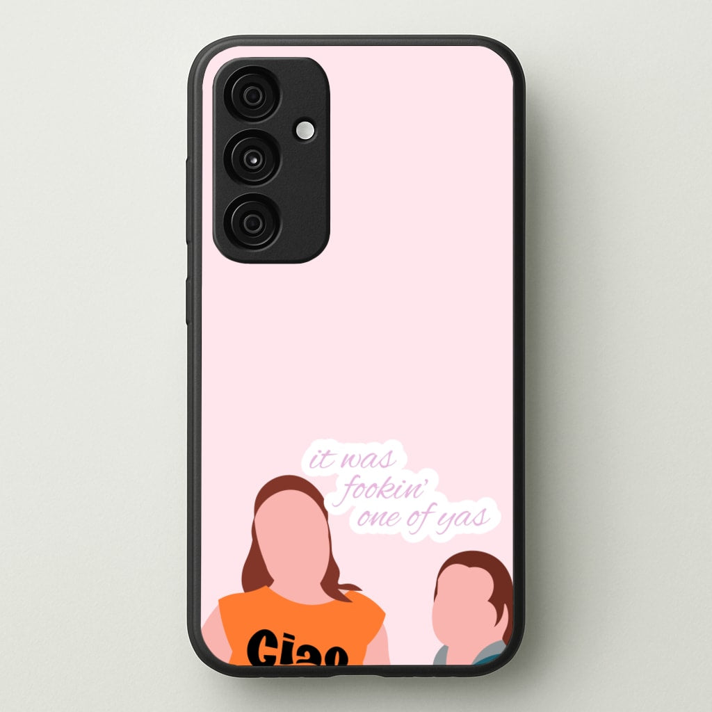 It Was Fookin' One Of Yas - British Pop Culture - British Pop Culture Phone Case for Galaxy A35