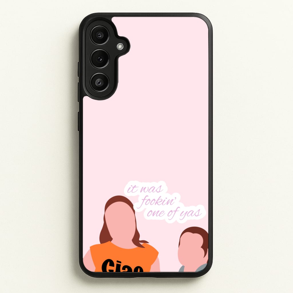 It Was Fookin' One Of Yas - British Pop Culture - British Pop Culture Phone Case for Galaxy A34
