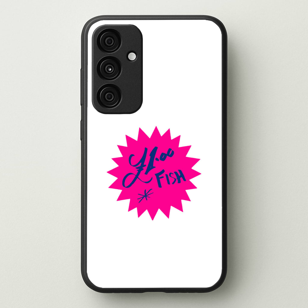 One Pound Fish - British Pop Culture - British Pop Culture Phone Case for Galaxy A55