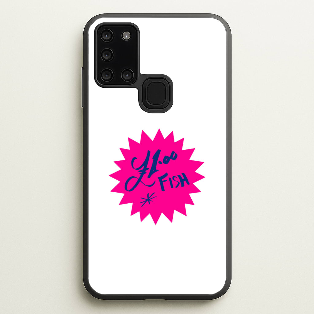 One Pound Fish - British Pop Culture - British Pop Culture Phone Case for Galaxy A21s
