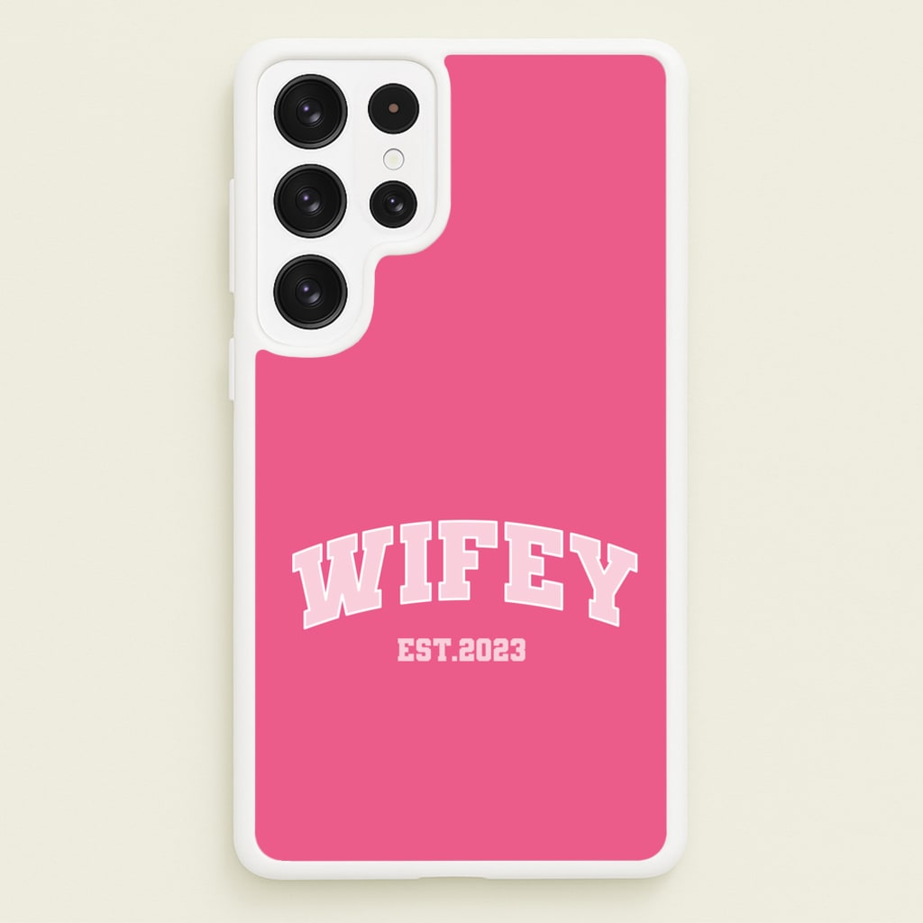 Wifey 2023 - Bridal - Bridal Phone Case for Galaxy S22 Ultra
