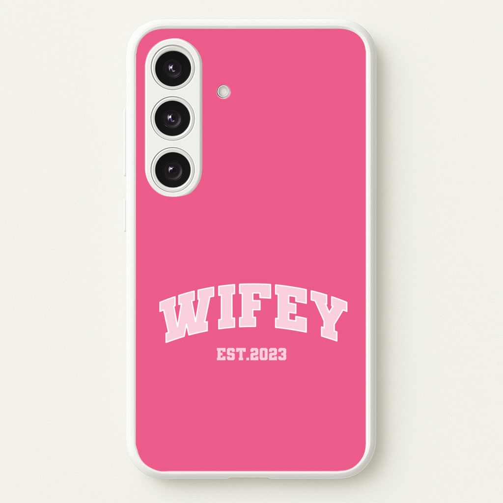 Wifey 2023 - Bridal - Bridal Phone Case for Galaxy S24FE