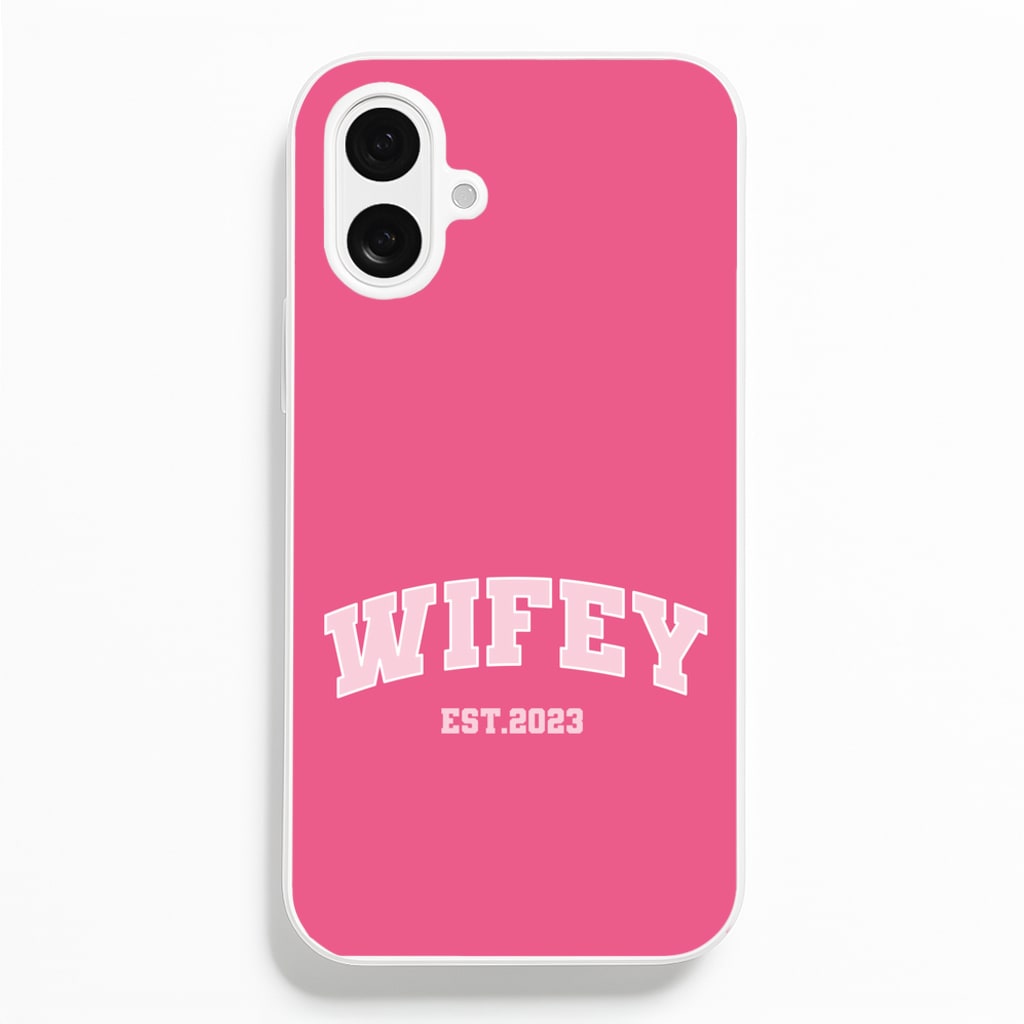 Wifey 2023 - Bridal - Bridal Phone Case for iPhone 16 Plus