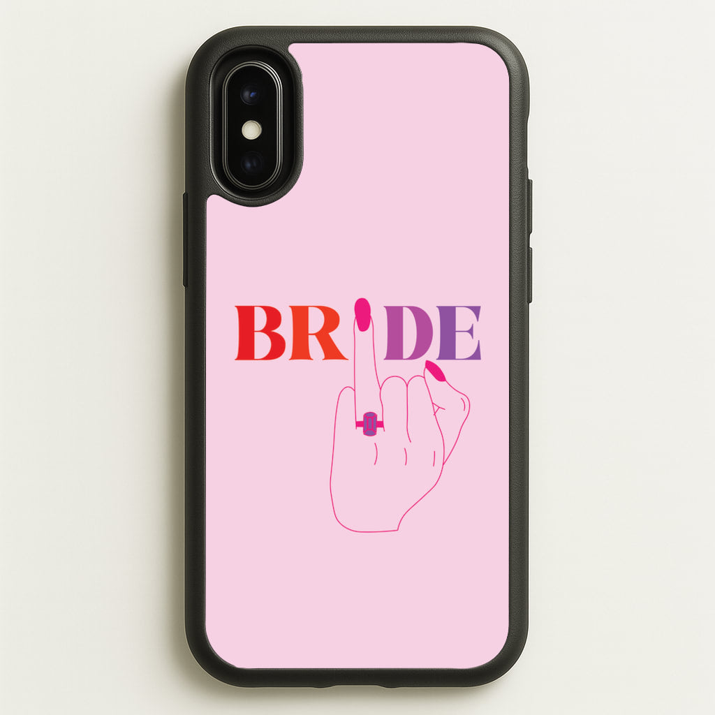 Bride - Bridal - Bridal Phone Case for iPhone X / XS
