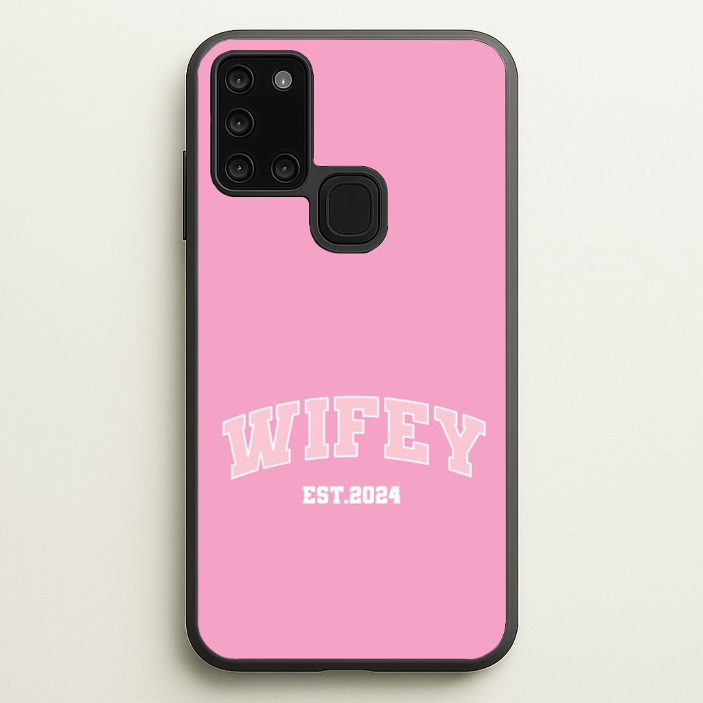 Wifey 2024 - Bridal - Bridal Phone Case for Galaxy A21s