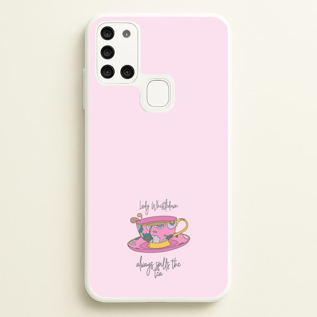 Lady Whistledown - Bridgerton Phone Case for Galaxy A21s