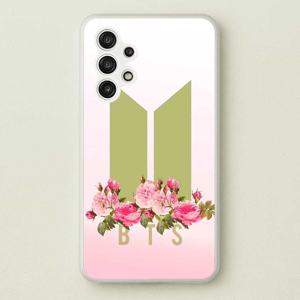 Pink Ombre K-Pop Band Logo - BTS Phone Case for Galaxy A13