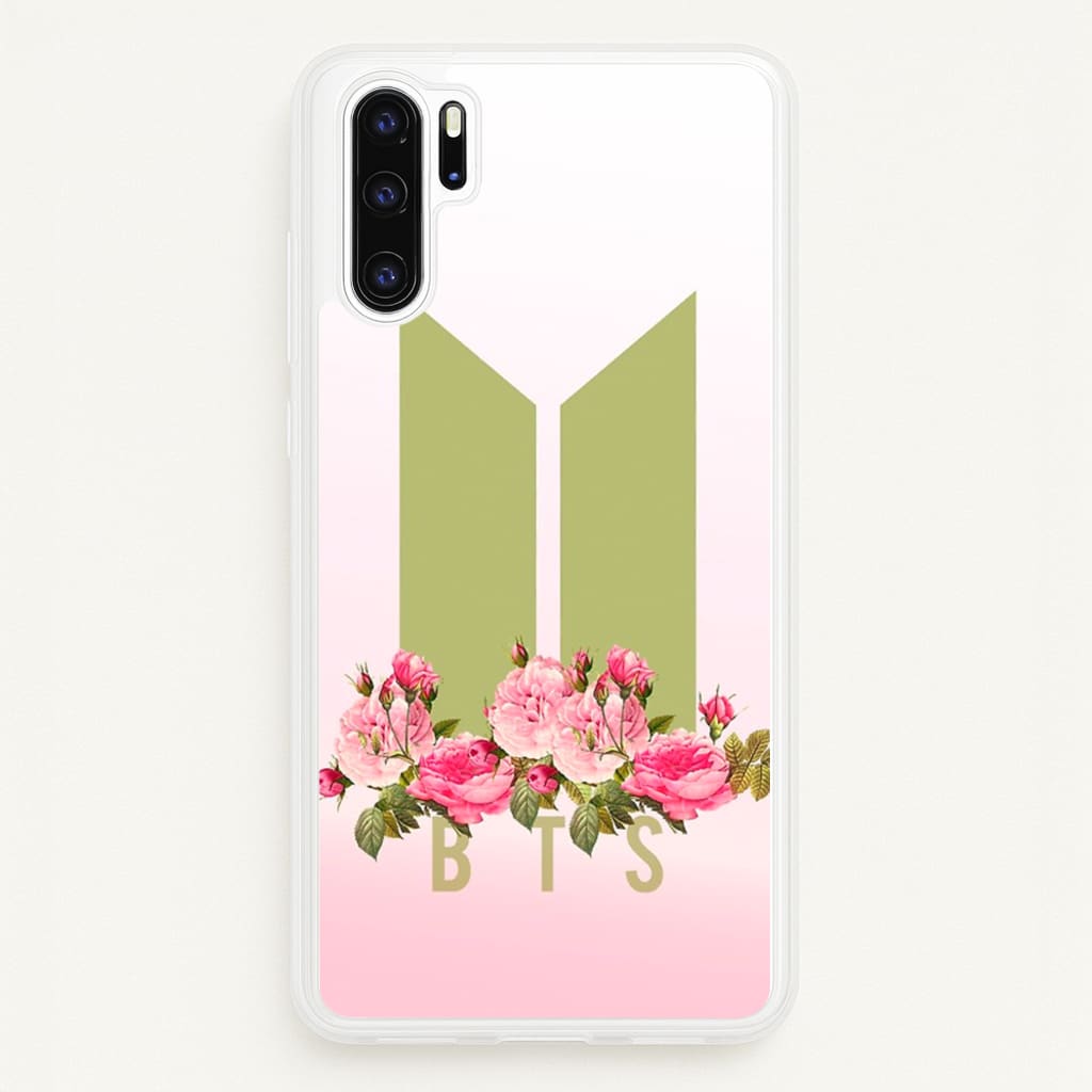 Pink Ombre K-Pop Band Logo - BTS Phone Case for Huawei P30 Pro