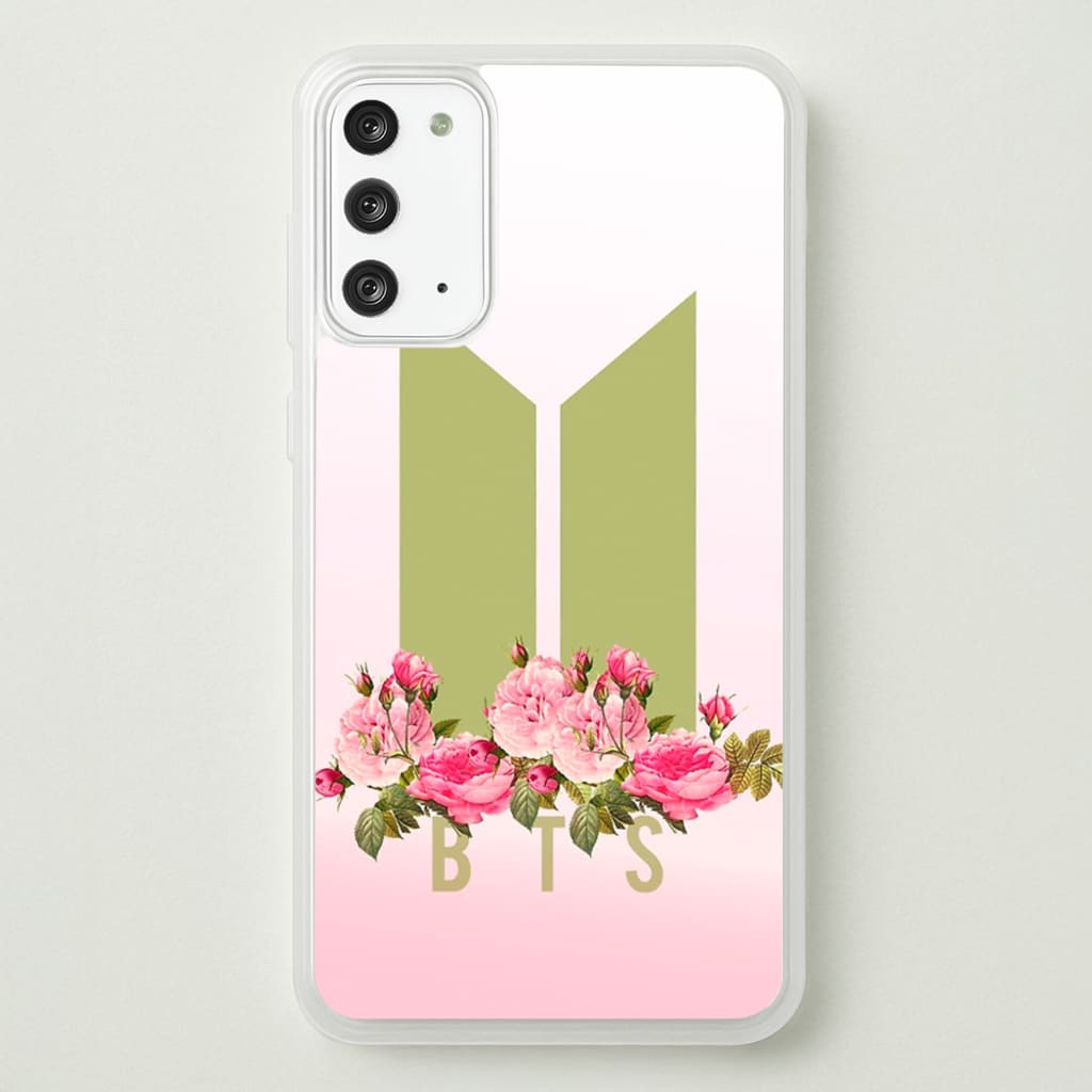 Pink Ombre K-Pop Band Logo - BTS Phone Case for Galaxy Note 20