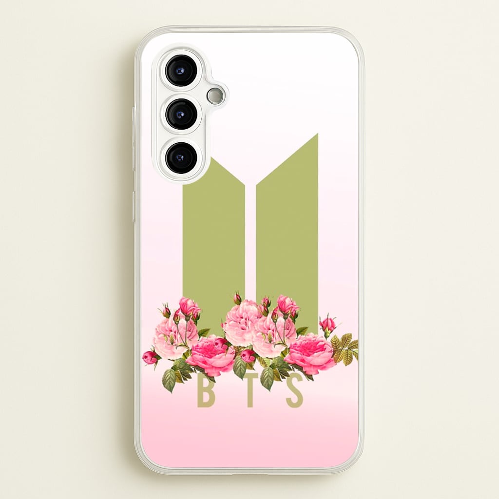 Pink Ombre K-Pop Band Logo - BTS Phone Case for Galaxy A54