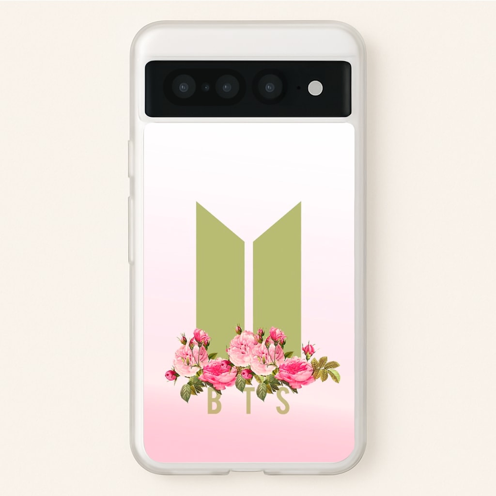 Pink Ombre K-Pop Band Logo - BTS Phone Case for Google Pixel 7 Pro