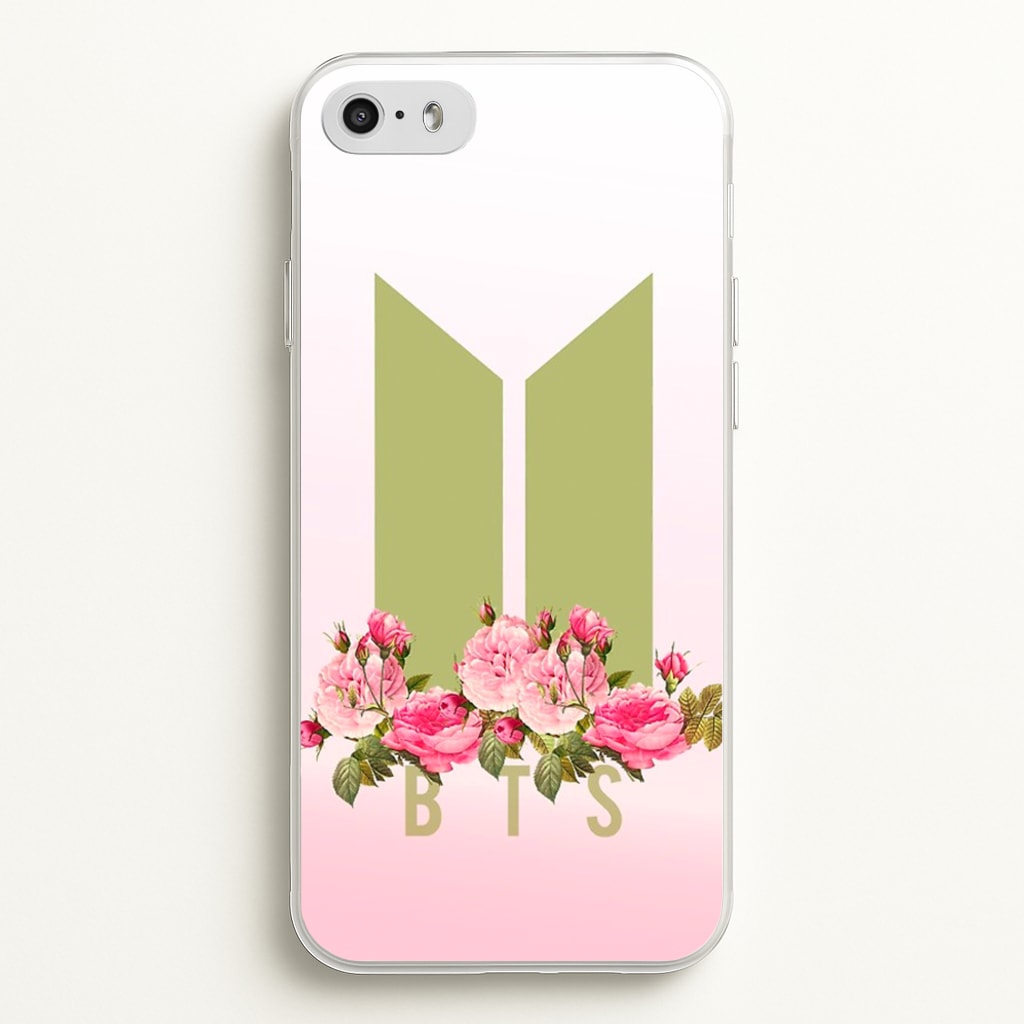 Pink Ombre K-Pop Band Logo - BTS Phone Case for iPhone 5 / 5s / SE 2016