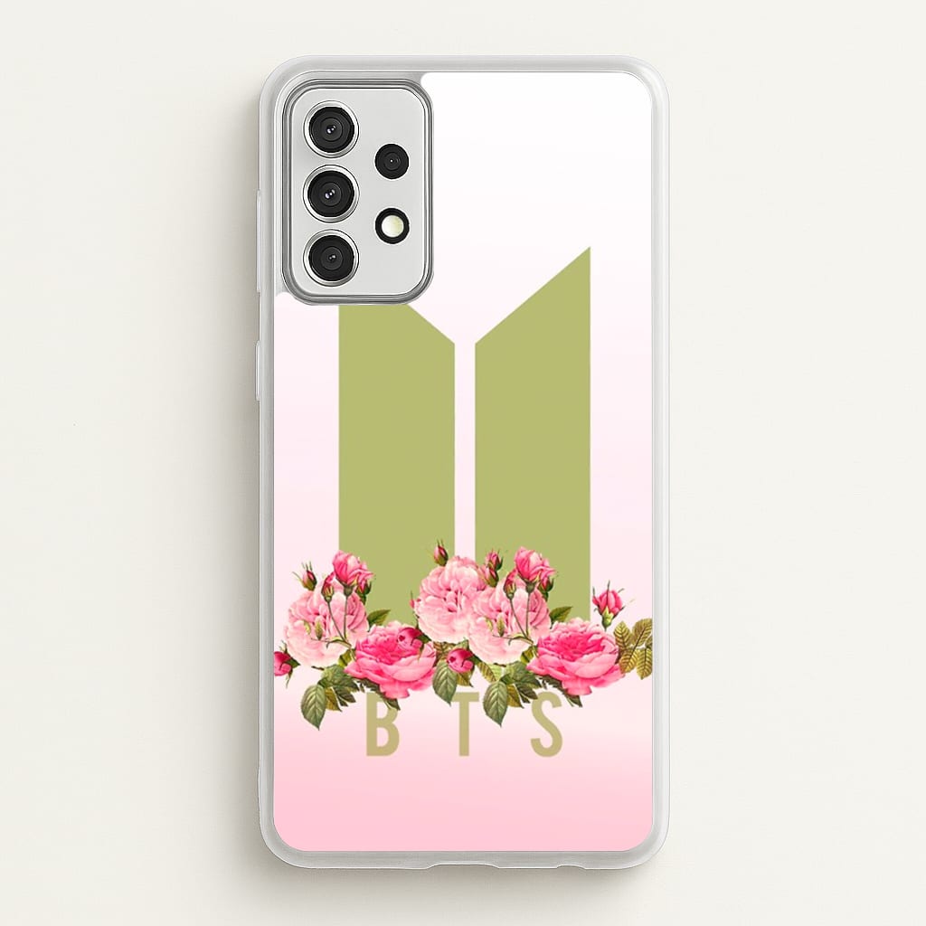 Pink Ombre K-Pop Band Logo - BTS Phone Case for Galaxy A52 / A52s