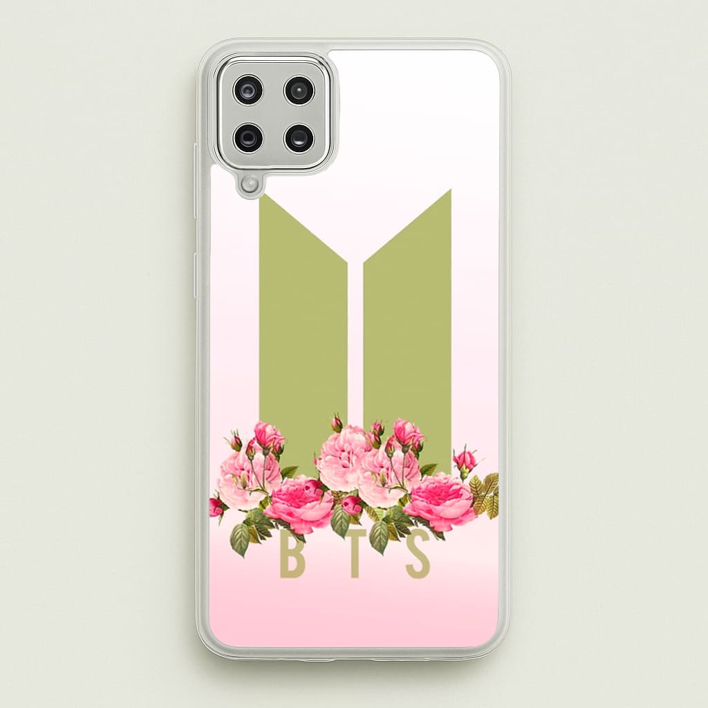 Pink Ombre K-Pop Band Logo - BTS Phone Case for Galaxy A12