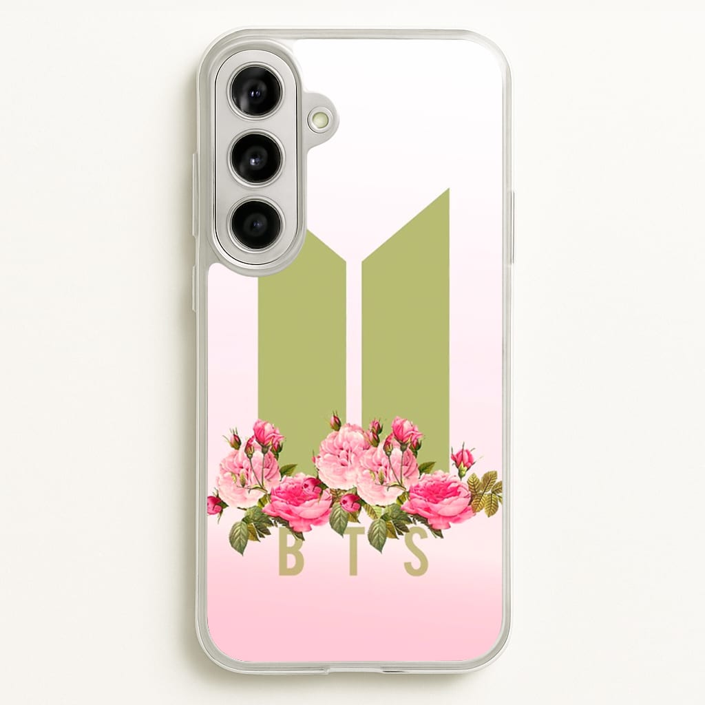 Pink Ombre K-Pop Band Logo - BTS Phone Case for Galaxy A56