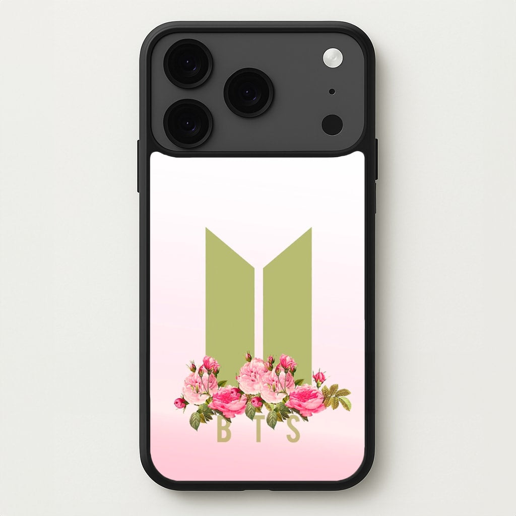 Pink Ombre K-Pop Band Logo Phone Case for iPhone 17 Pro Max