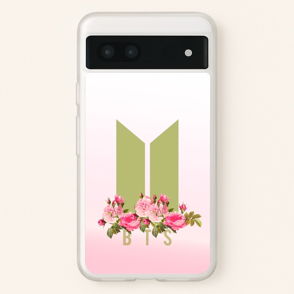 Pink Ombre K-Pop Band Logo - BTS Phone Case for Google Pixel 6a