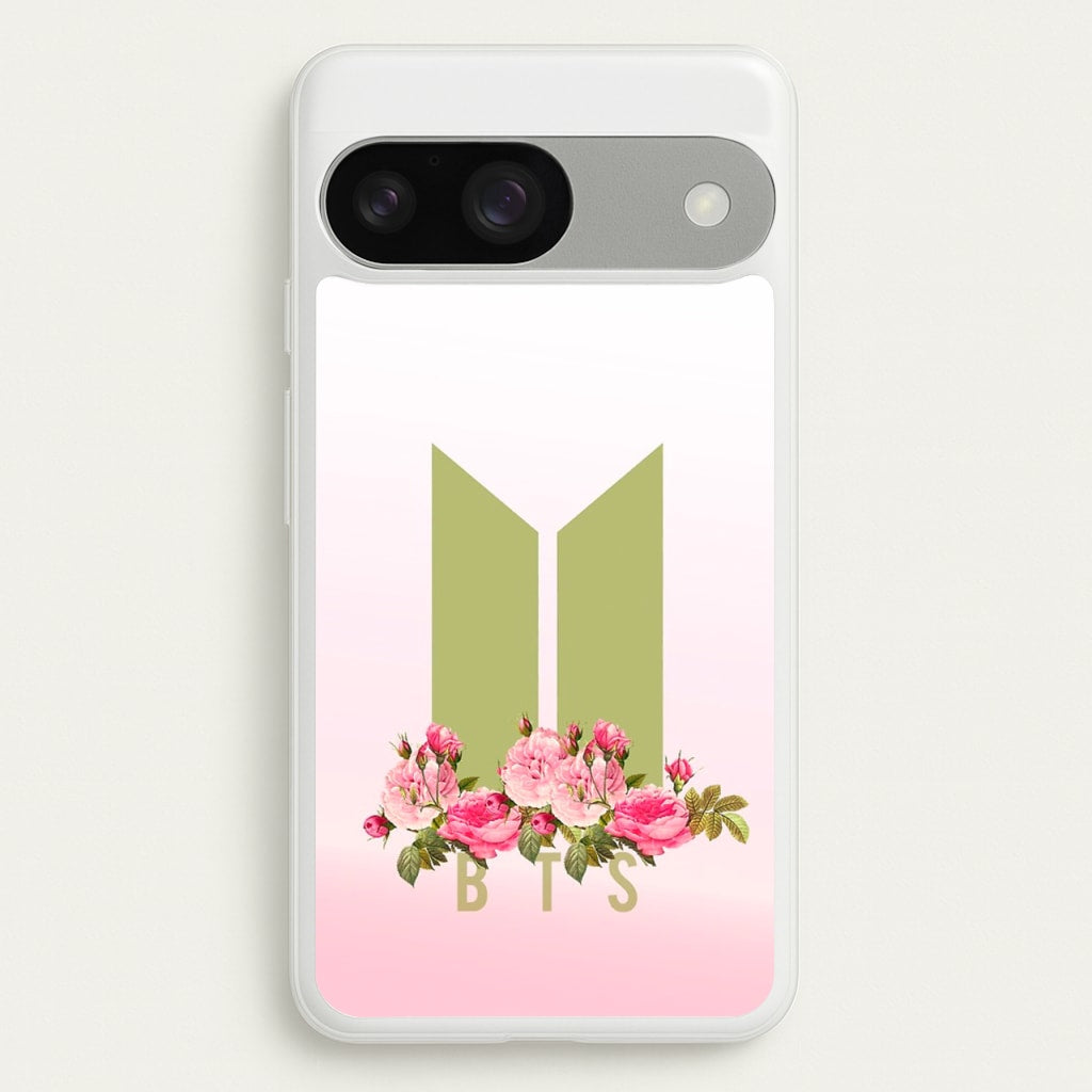 Pink Ombre K-Pop Band Logo - BTS Phone Case for Google Pixel 9 / 9 Pro