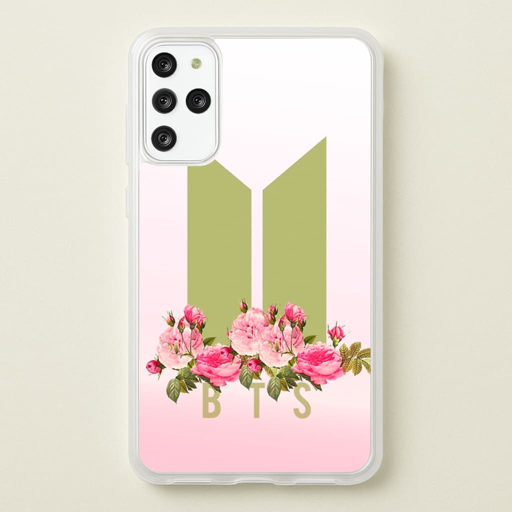 Pink Ombre K-Pop Band Logo - BTS Phone Case for Galaxy S20 Plus