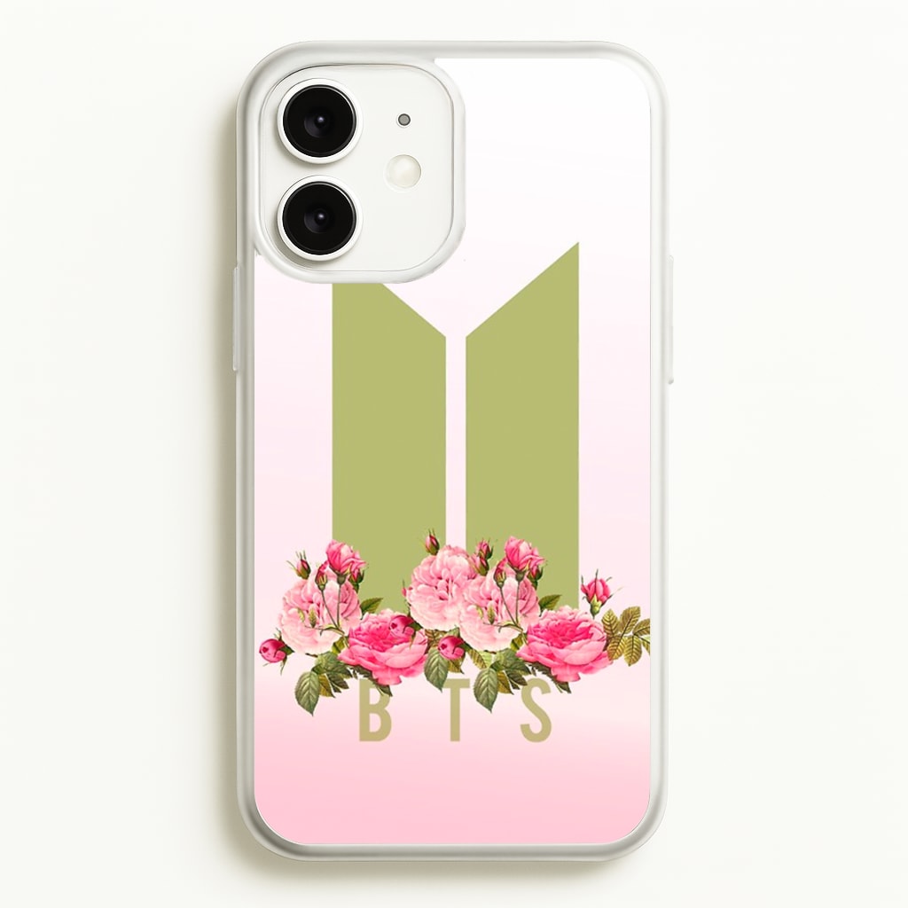 Pink Ombre K-Pop Band Logo - BTS Phone Case for iPhone 11