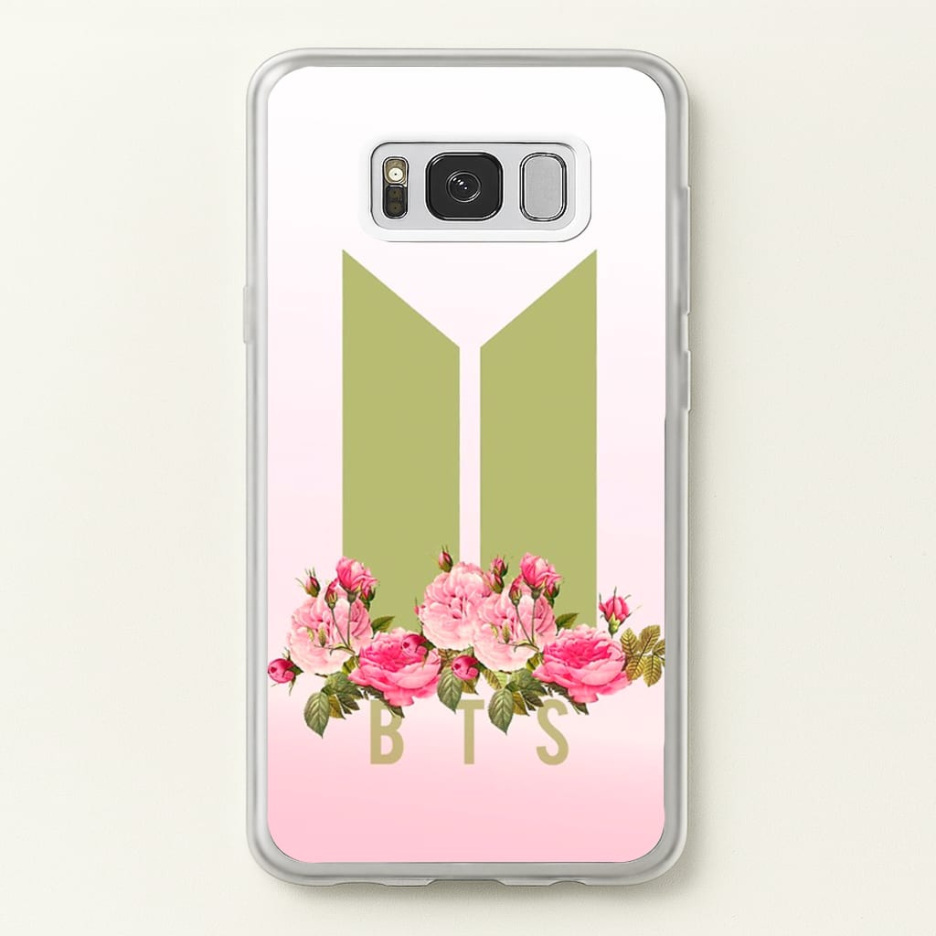 Pink Ombre K-Pop Band Logo - BTS Phone Case for Galaxy S8