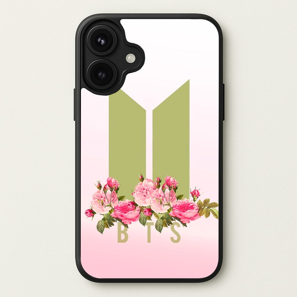 Pink Ombre K-Pop Band Logo Phone Case for iPhone 17