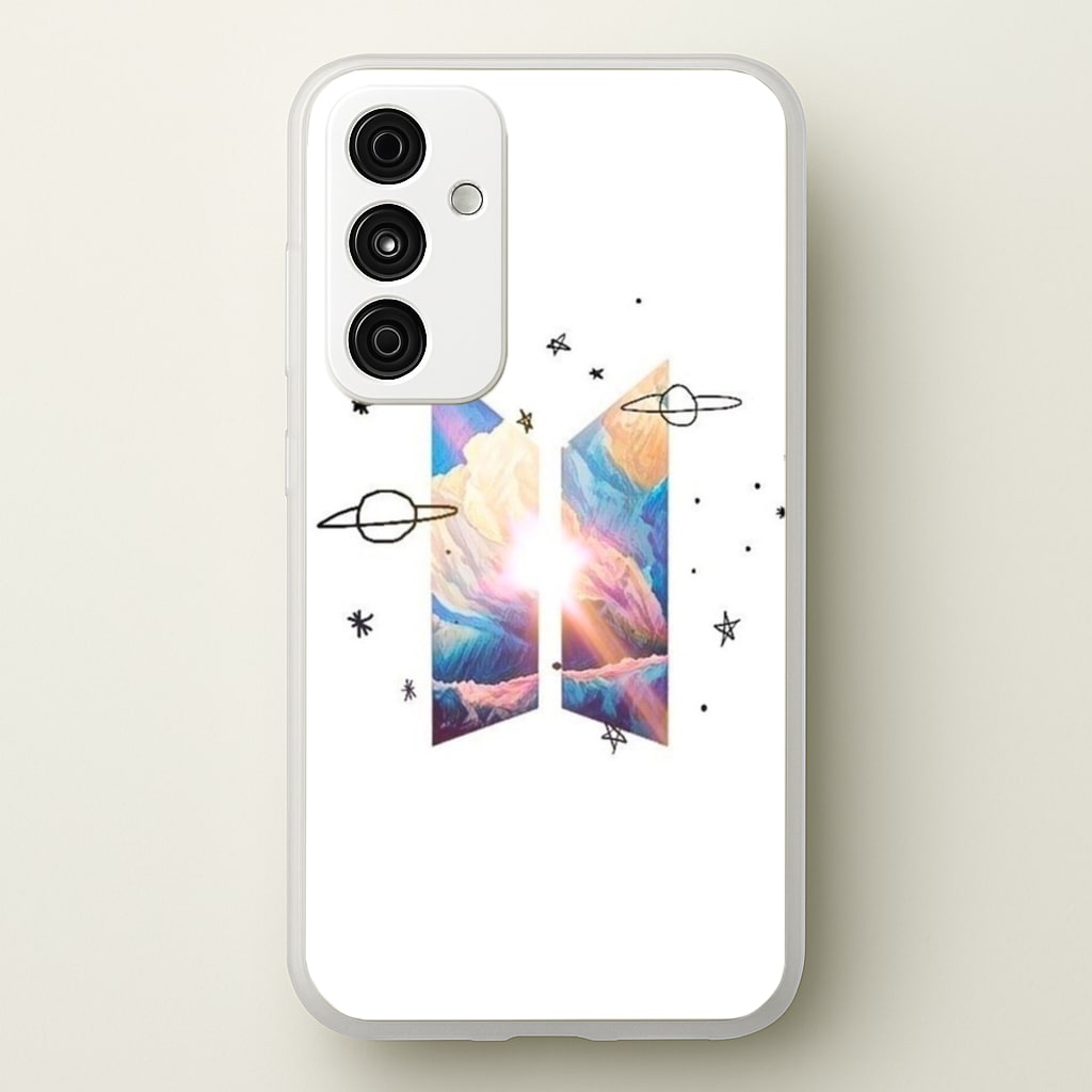 Space K-Pop Band Logo - BTS Phone Case for Galaxy A15