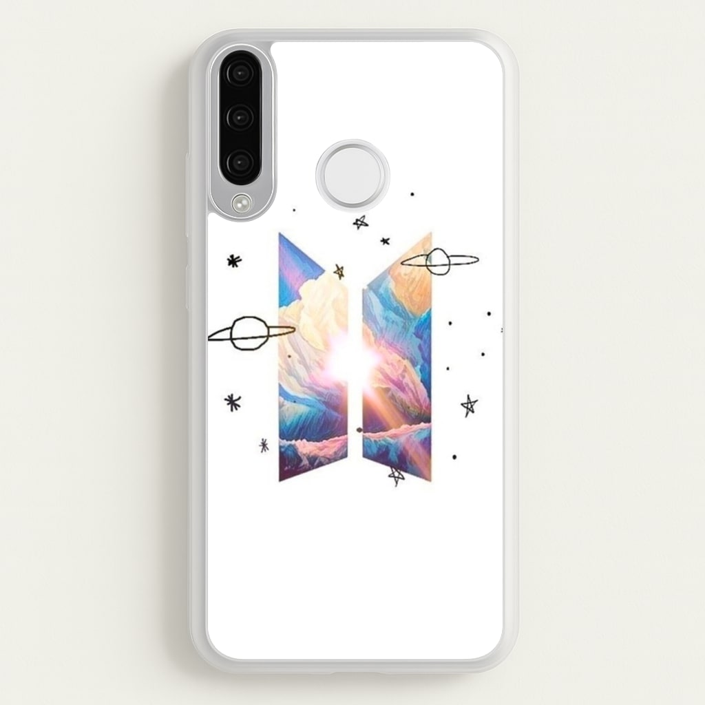 Space K-Pop Band Logo - BTS Phone Case for Huawei P30 Lite