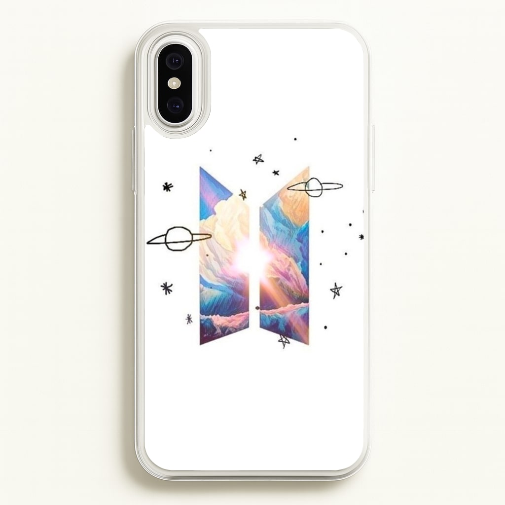 Space K-Pop Band Logo  - BTS Phone Case for iPhone XS Max