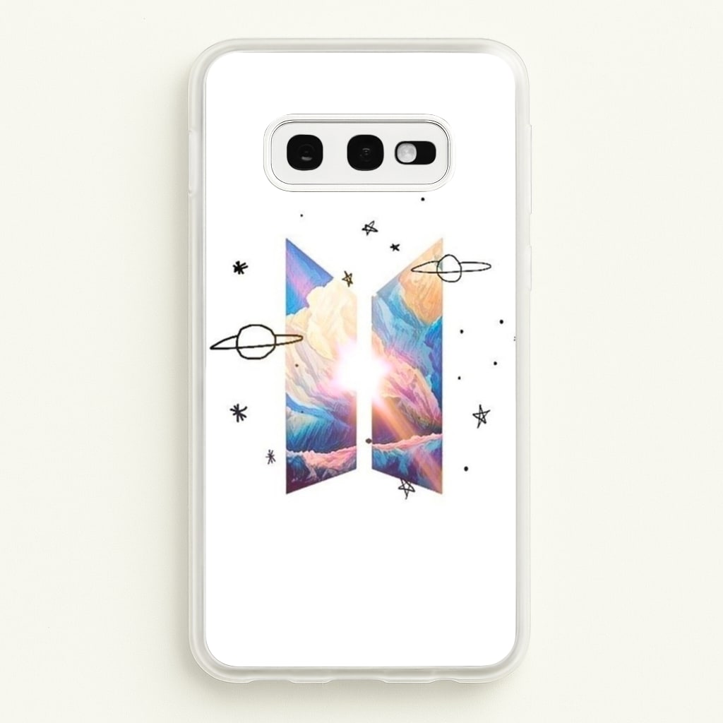 Space K-Pop Band Logo - BTS Phone Case for Galaxy S10e