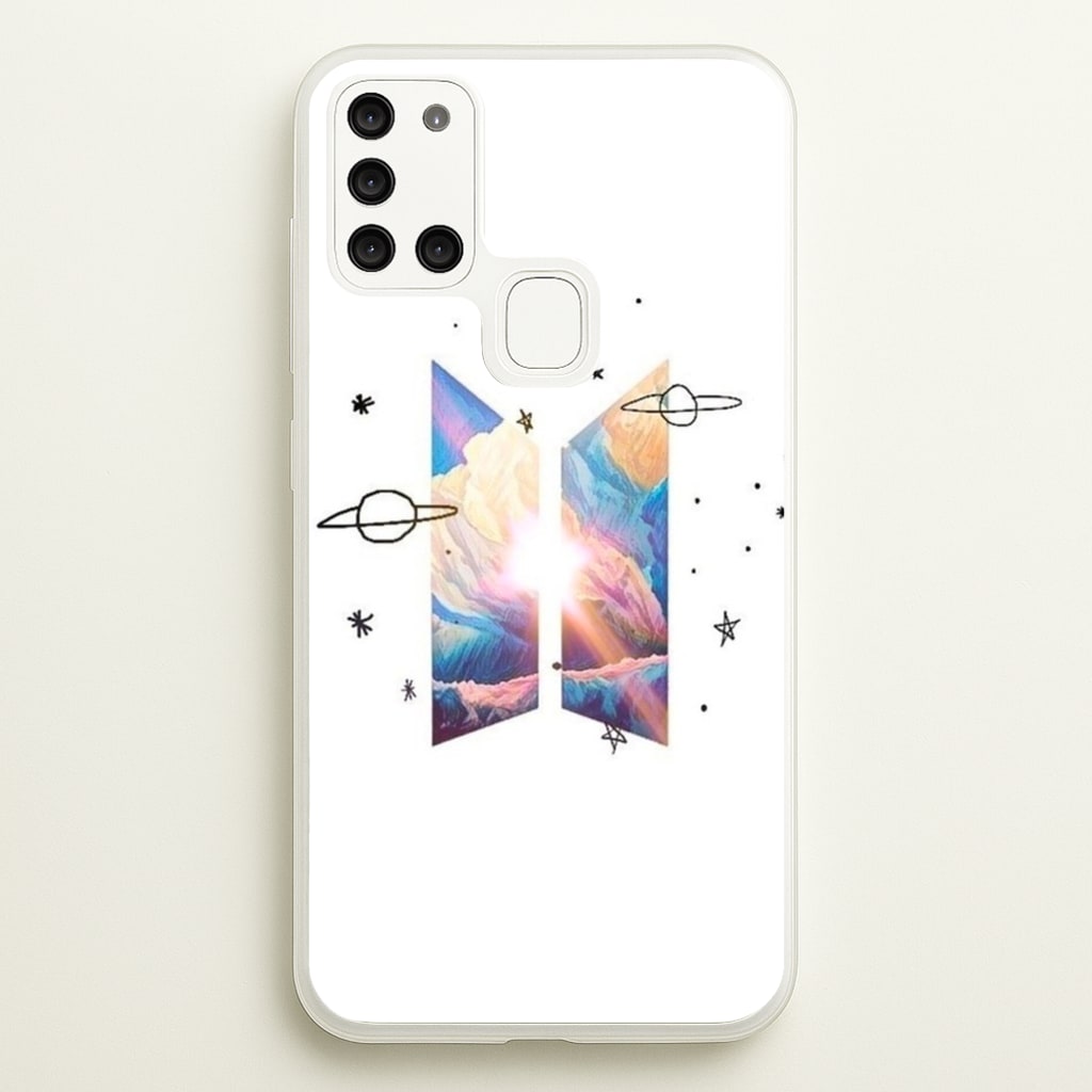 Space K-Pop Band Logo - BTS Phone Case for Galaxy A21s