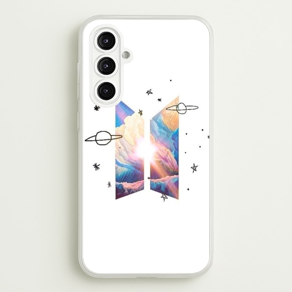 Space K-Pop Band Logo - BTS Phone Case for Galaxy A16