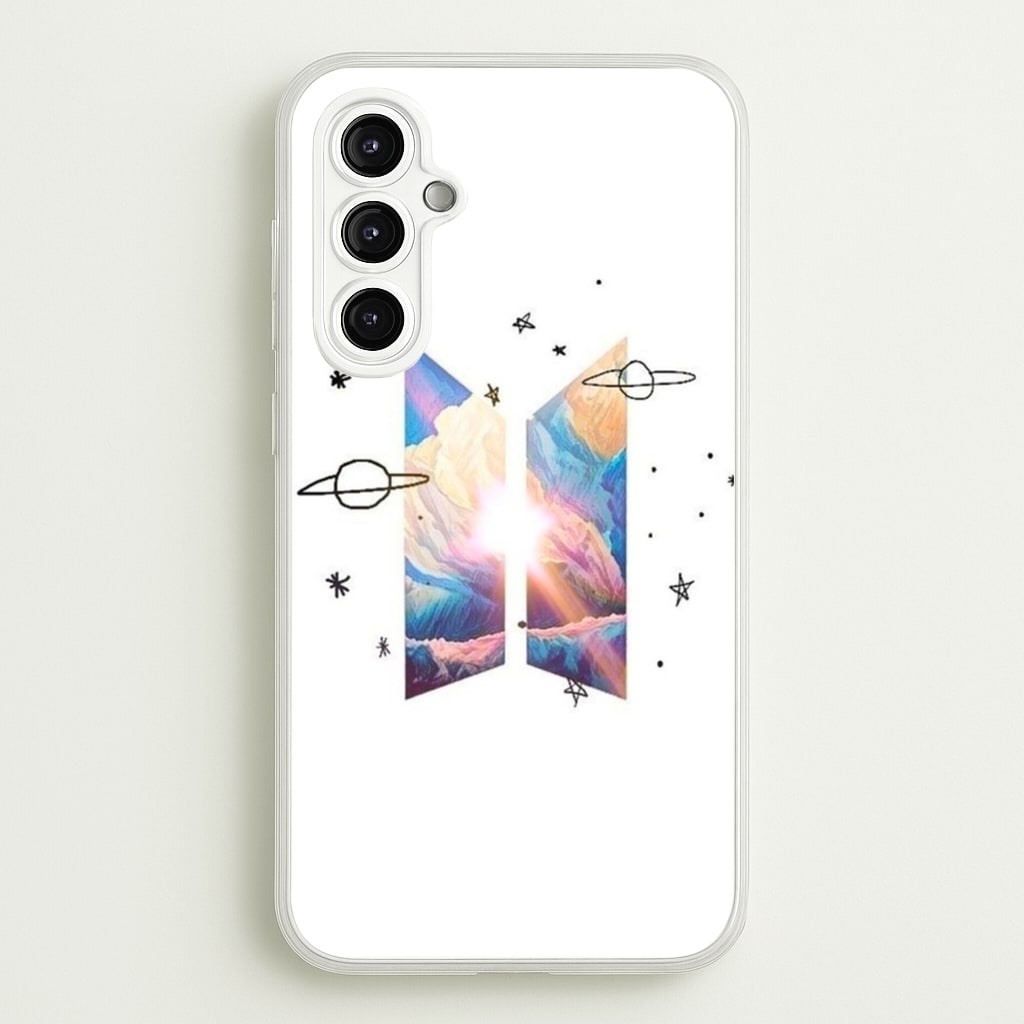 Space K-Pop Band Logo - BTS Phone Case for Galaxy A14