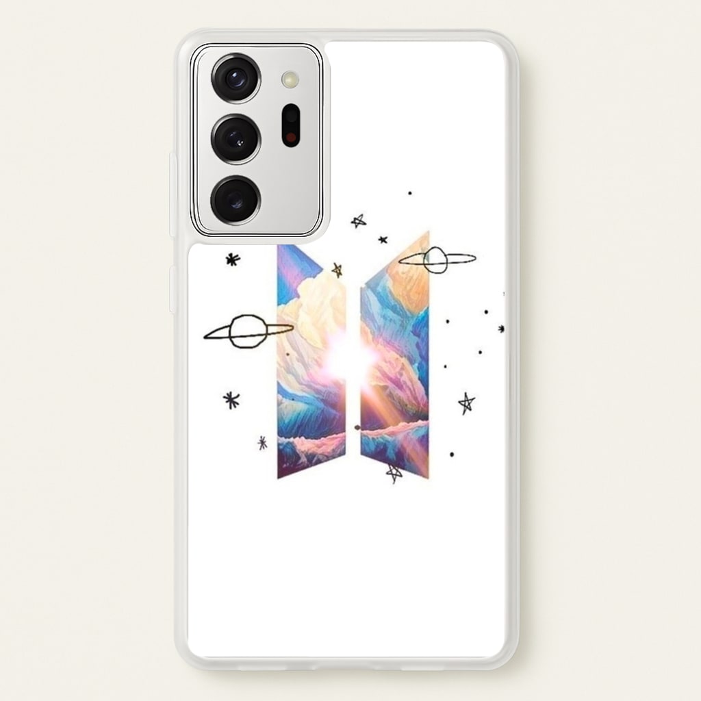 Space K-Pop Band Logo - BTS Phone Case for Galaxy Note 20 Ultra
