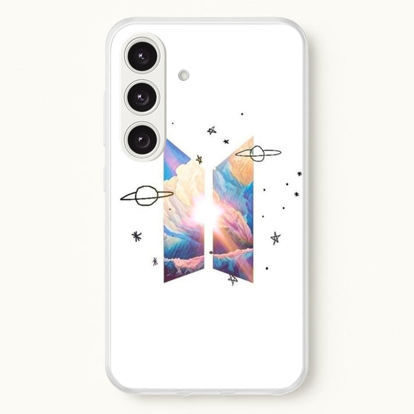 Space K-Pop Band Logo - BTS Phone Case for Galaxy S24 Plus