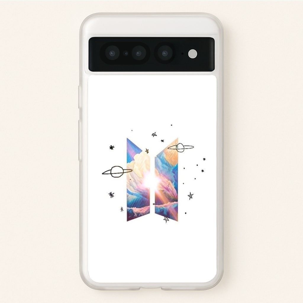 Space K-Pop Band Logo  - BTS Phone Case for Google Pixel 7 Pro
