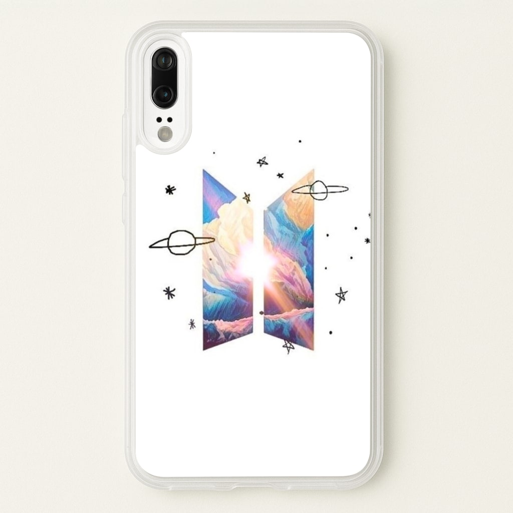 Space K-Pop Band Logo - BTS Phone Case for Huawei P20
