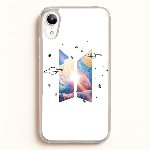 Space K-Pop Band Logo - BTS Phone Case for iPhone XR
