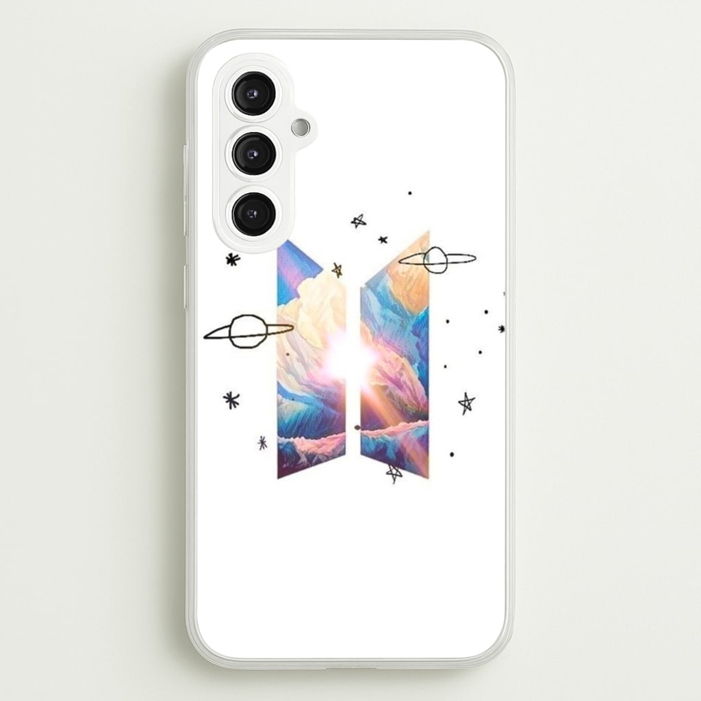 Space K-Pop Band Logo - BTS Phone Case for Galaxy S23FE