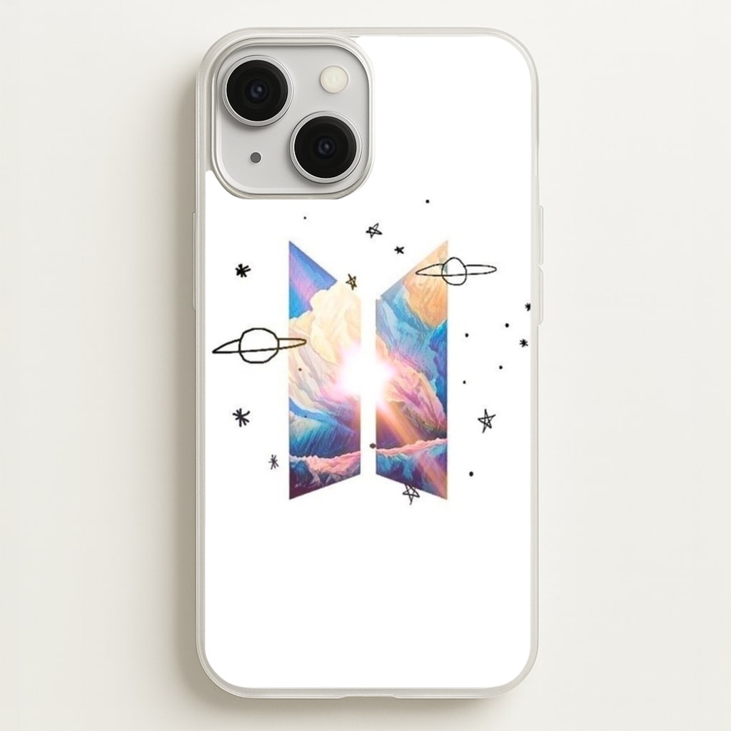 Space K-Pop Band Logo - BTS Phone Case for iPhone 13
