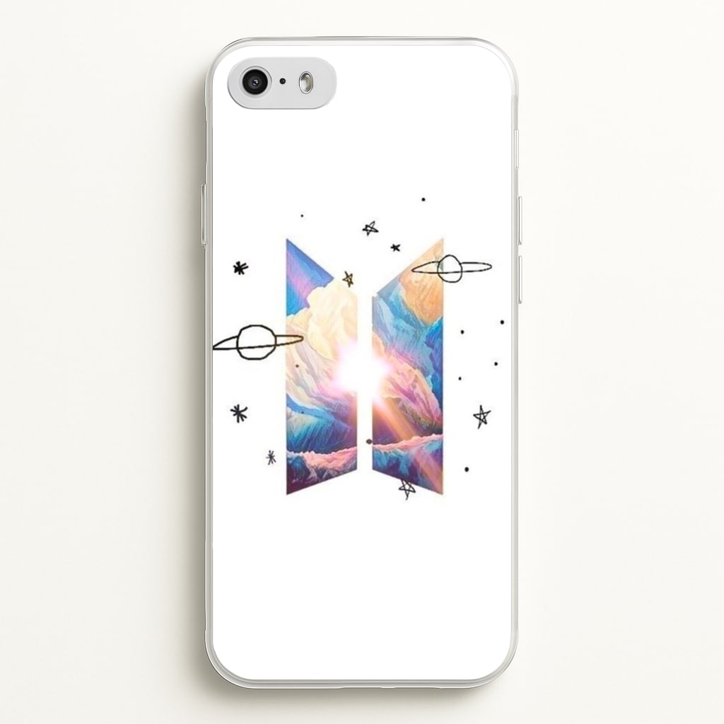 Space K-Pop Band Logo  - BTS Phone Case for iPhone 5 / 5s / SE 2016