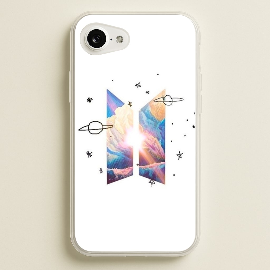 Space K-Pop Band Logo  - BTS Phone Case for iPhone 16e