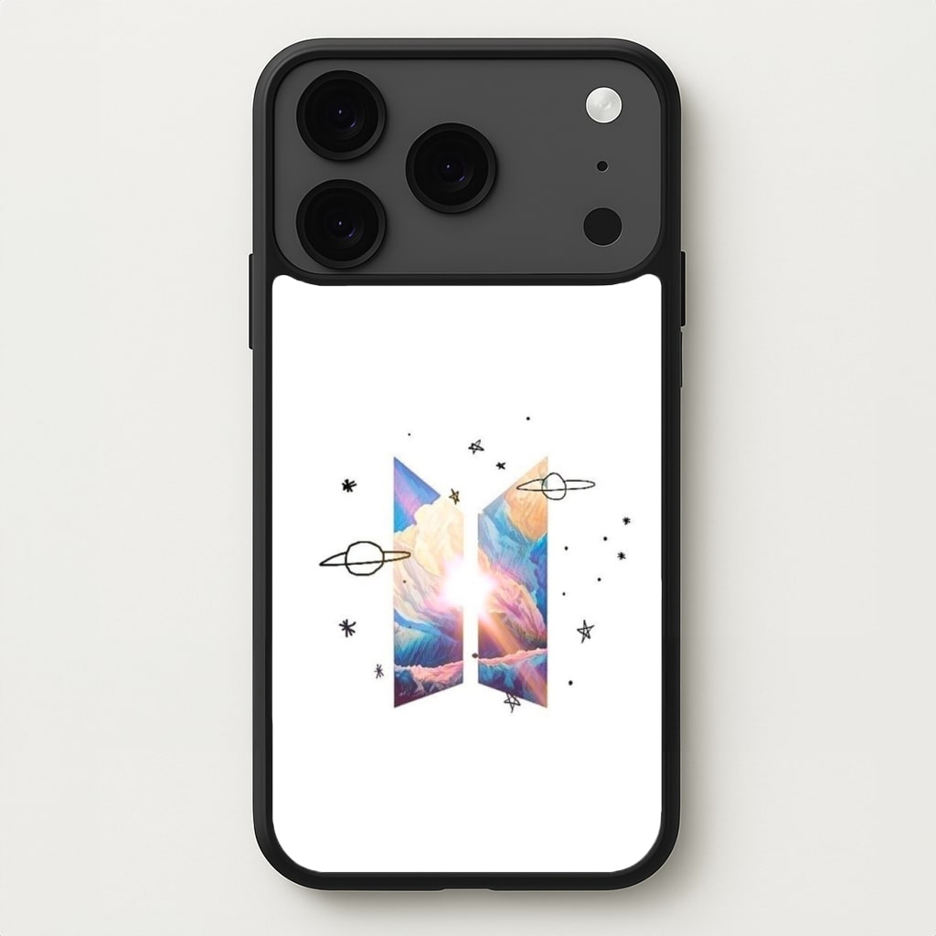 Space K-Pop Band Logo Phone Case for iPhone 17 Pro