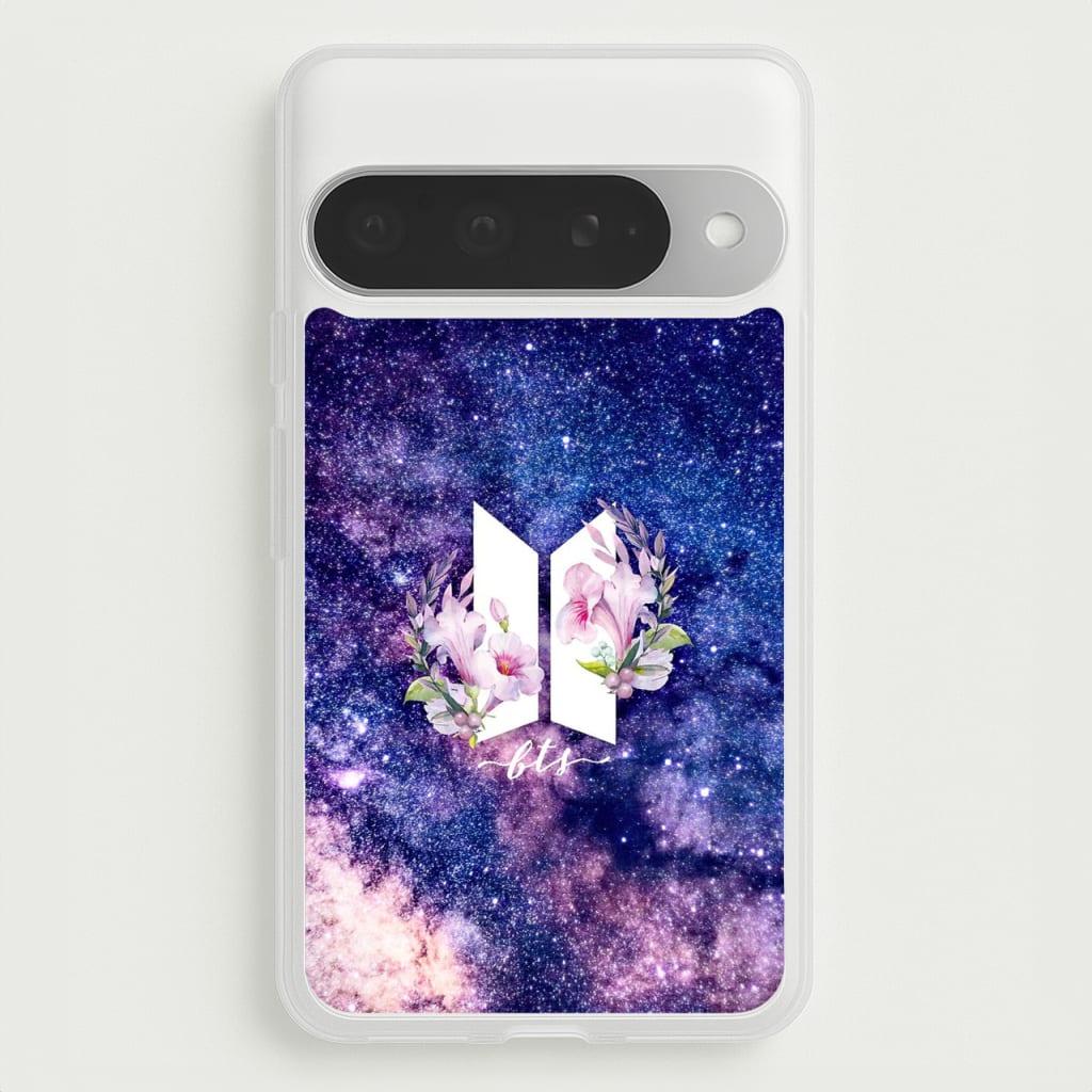 Galaxy Floral K-Pop Band Logo Phone Case for Google Pixel 10 Pro XL